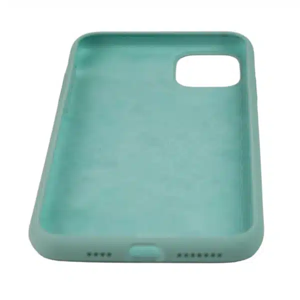 iPhone 11 Pro Max Back Cover Silicone Case, Light Green Digi