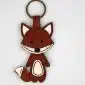 Handcrafted Natural Leather Key Rings Fox