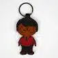 Handcrafted Natural Leather Key Rings Child Girl-Themed